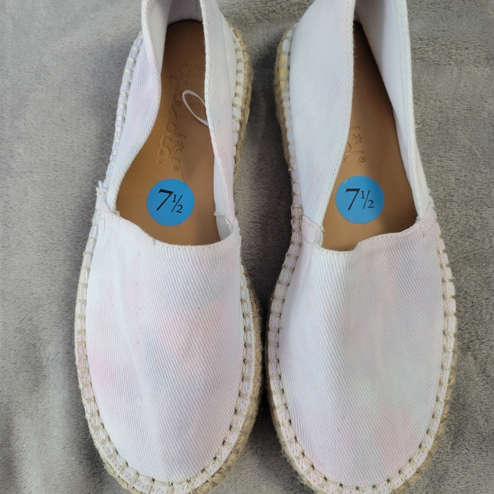 splended laney tie dye espadrilles size 7.5
